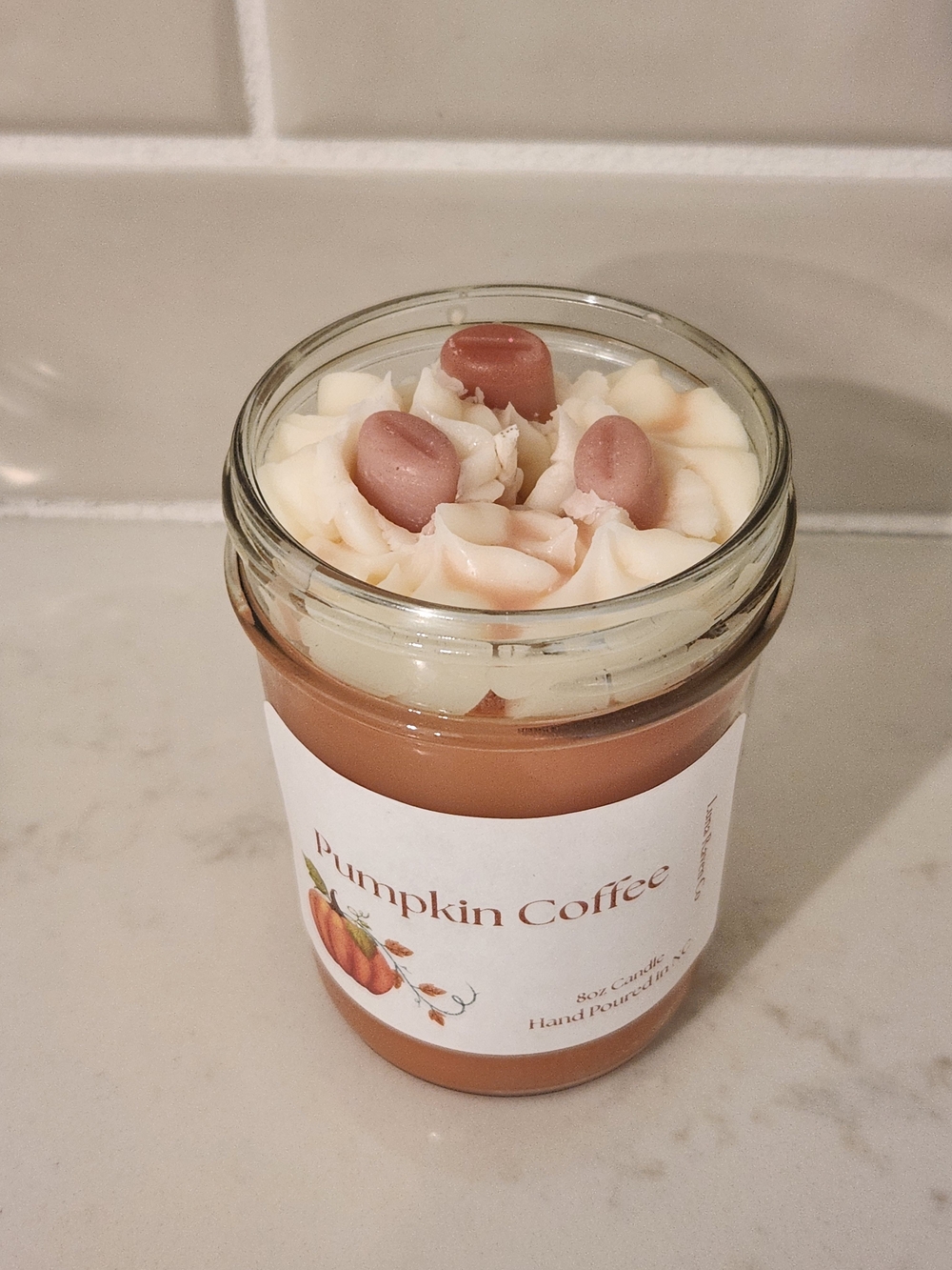 Pumpkin Coffee Scented Jar Candle